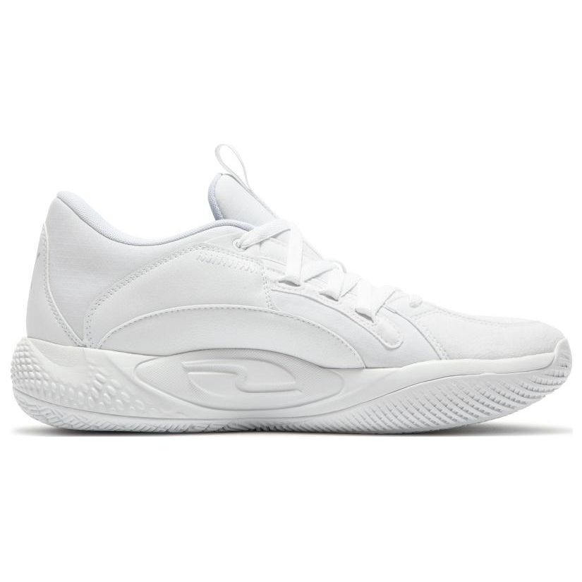 Puma Court Rider Chaos Jewel Fashion Versatile Non-Slip Durable Low-Top Basketball Shoes Men Sneaker White Black 378051-02