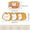 Bread Printed Kitchen Carpet Non-slip Rugs Cute Sushi Cartoon Entrance Doormat Washable Door Rugs Carpet Bathroom Home Decor