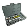 40pcs 3/8 Inch Hand Tools Box Wrench Spanner Socket Set With Ratchet