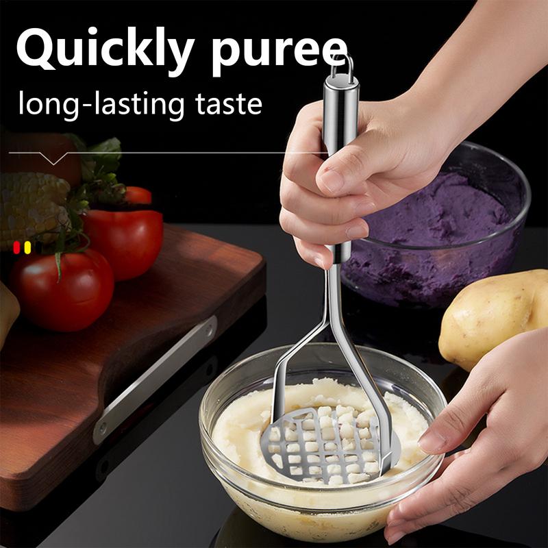 Stainless Steel Potato Mashers Ricers Masher Puree Purple Sweet Potata Pumpkin Grater Makers Tools Crusher Kitchen Acceesories