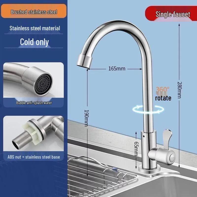 Zhi Shi Kitchen Single Cold Water Faucet