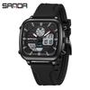 Sanda Multifunctional Men's Luminous Waterproof Electronic Alarm Watch
