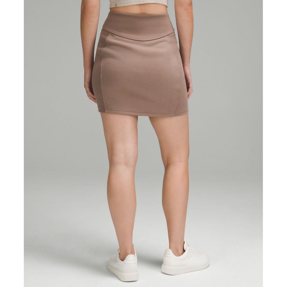 Lululemon Scuba High Rise Mini Skirt Taupetastic