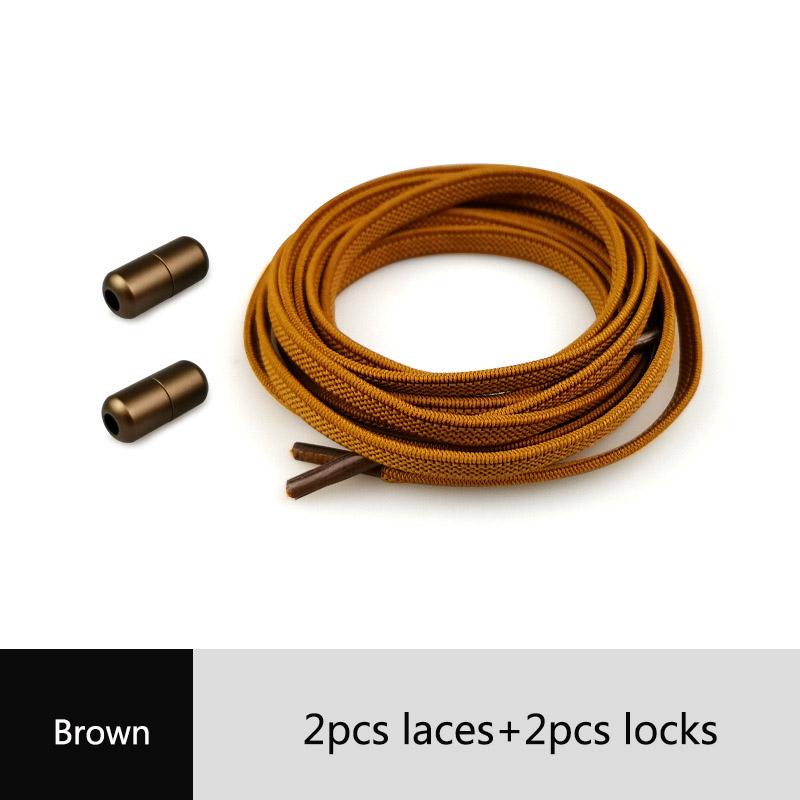 Kids Adult Elastic Popular No Tie Unisex 1Pair Capsule Buckle Shoelace Flat Sneakers Creative New High Quanlity Locking
