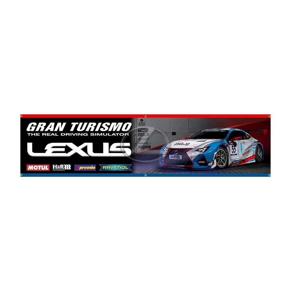 

Lexus Gran Turismo Tapestry Oversized Flag Banner Approximately 66.9 x 15.7 inches (170 x оранжевый