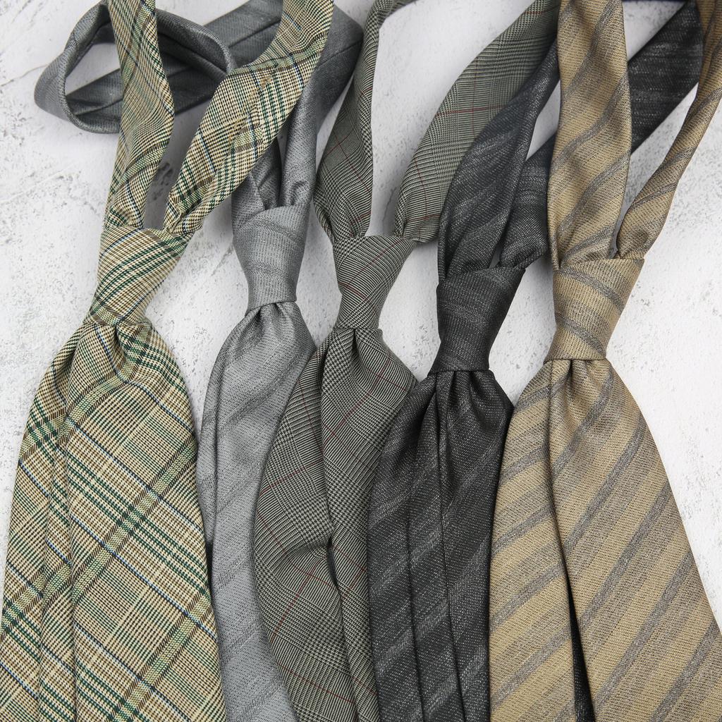 High Sense Men'S Business Casual Dress Cotton Striped Professional Handsome Casual 8Cm Suit And Tie