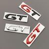 HRUC6 3D Metal Car Sticker GT Logo Emblem Trunk Badge Decals For Peugeot 308 408 508 307 205 206 208 3008 5008 4008 2008 Accessories