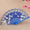 Handheld Chinese Style Folding Fan Plastic Handle Vintage Folding Fan Decorative Fan  Dance Props