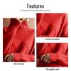 Autumn-Winter Casual High Neck Loose Knit Sweater Pullover
