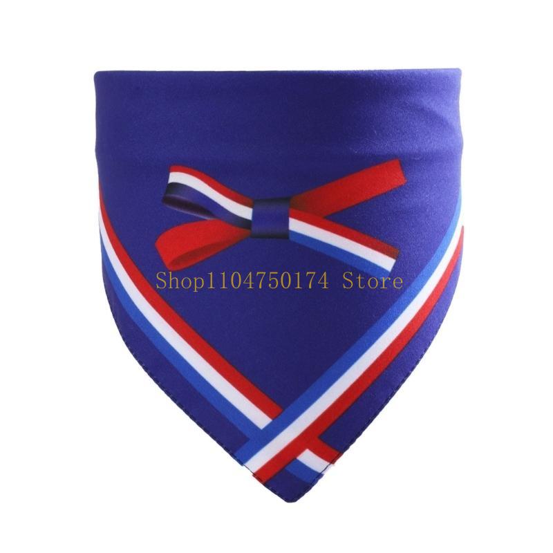 Cats Costume Neck Scarf Pet Dog Independence Day US Flag Printed Pet Bandanas top sale