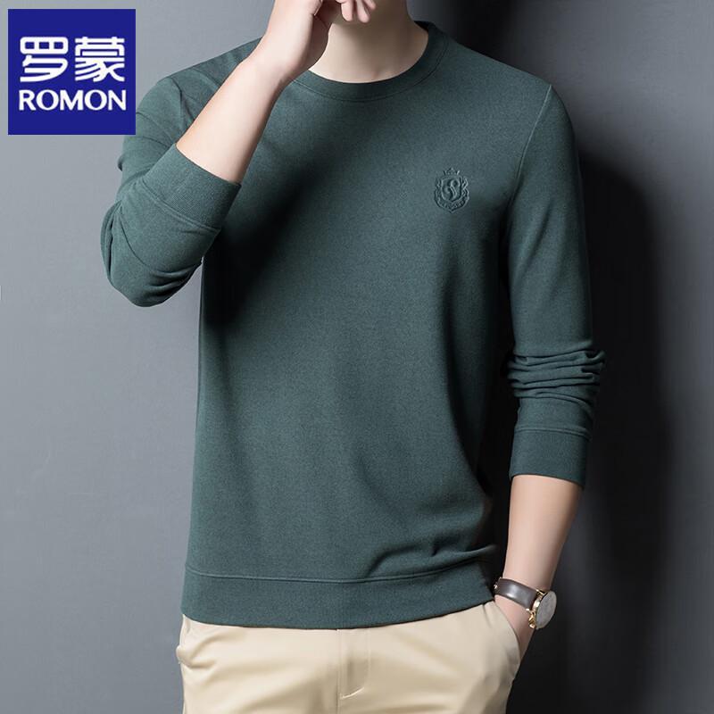 ROMON Men's Business Casual Long Sleeve Sweatshirt