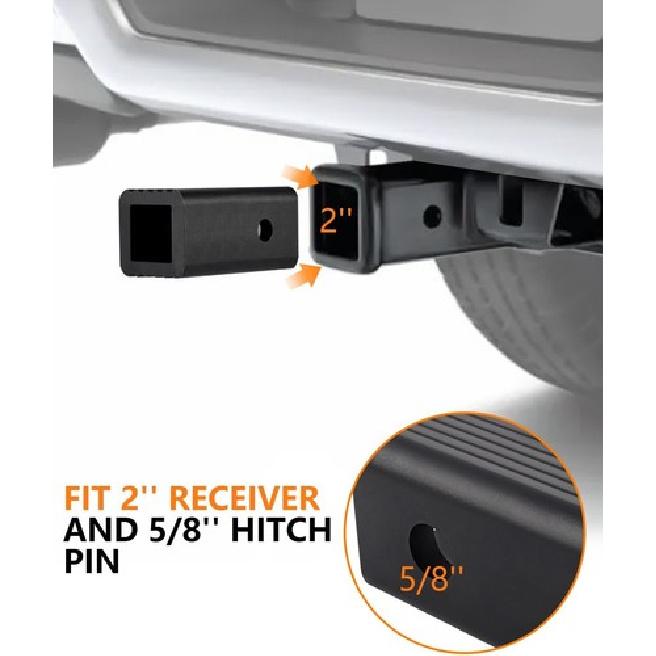 2'' to 1-1/4'' Receiver Hitch Adapter ert Sleeve Mount Adapter 2'' to 1.25''