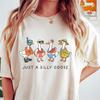 Just A Silly Goose Shirt, Funny Goose T-shirt, Swimming Goose Crewneck, Trendy Women Gift, Adult Humor Sweatshirt, Retro Summer Tee