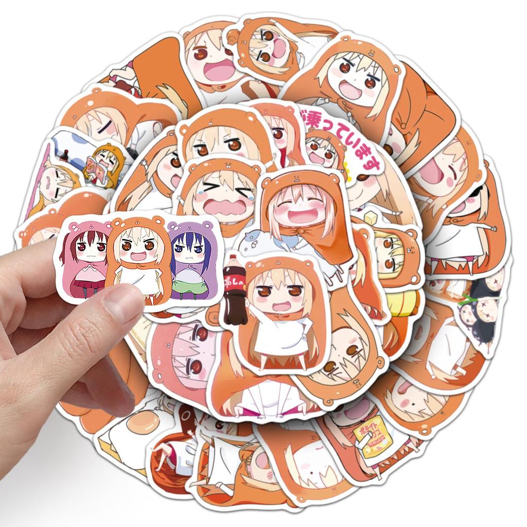 50 Himouto! Umaru-chan Anime Aufkleber - Niedliche Wasserdichte Cartoon-Deko für Thermosbecher & Computer