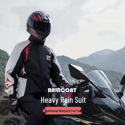 Wasserdichte Regenbekleidung für Herren (Jacke und Hose) - Sturmsichere Motorrad-Fahrbekleidung