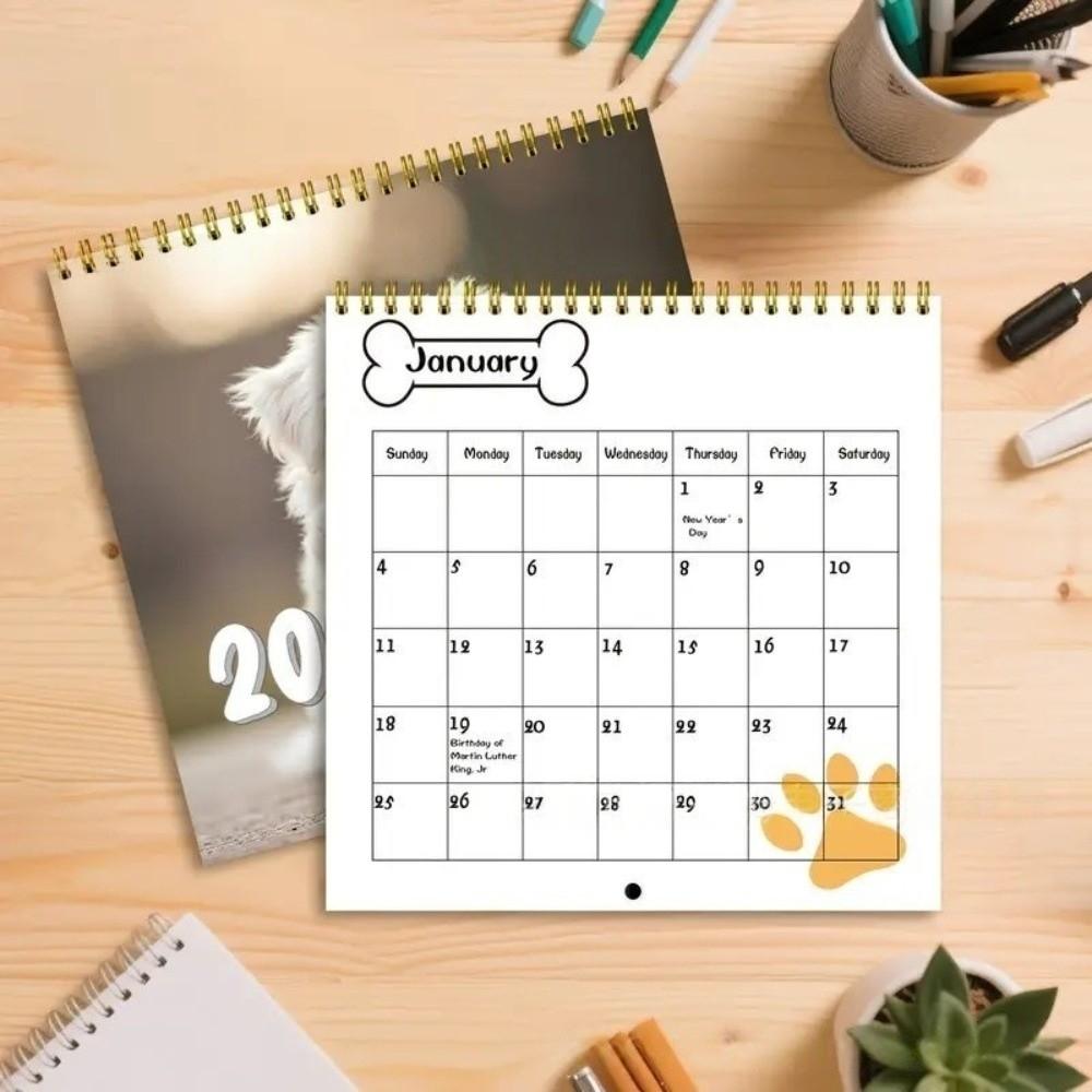 2026 Edition Hunde Kalender Lustiger Schreibtischkalender Neuer Wandkalender Neujahrsgeschenke