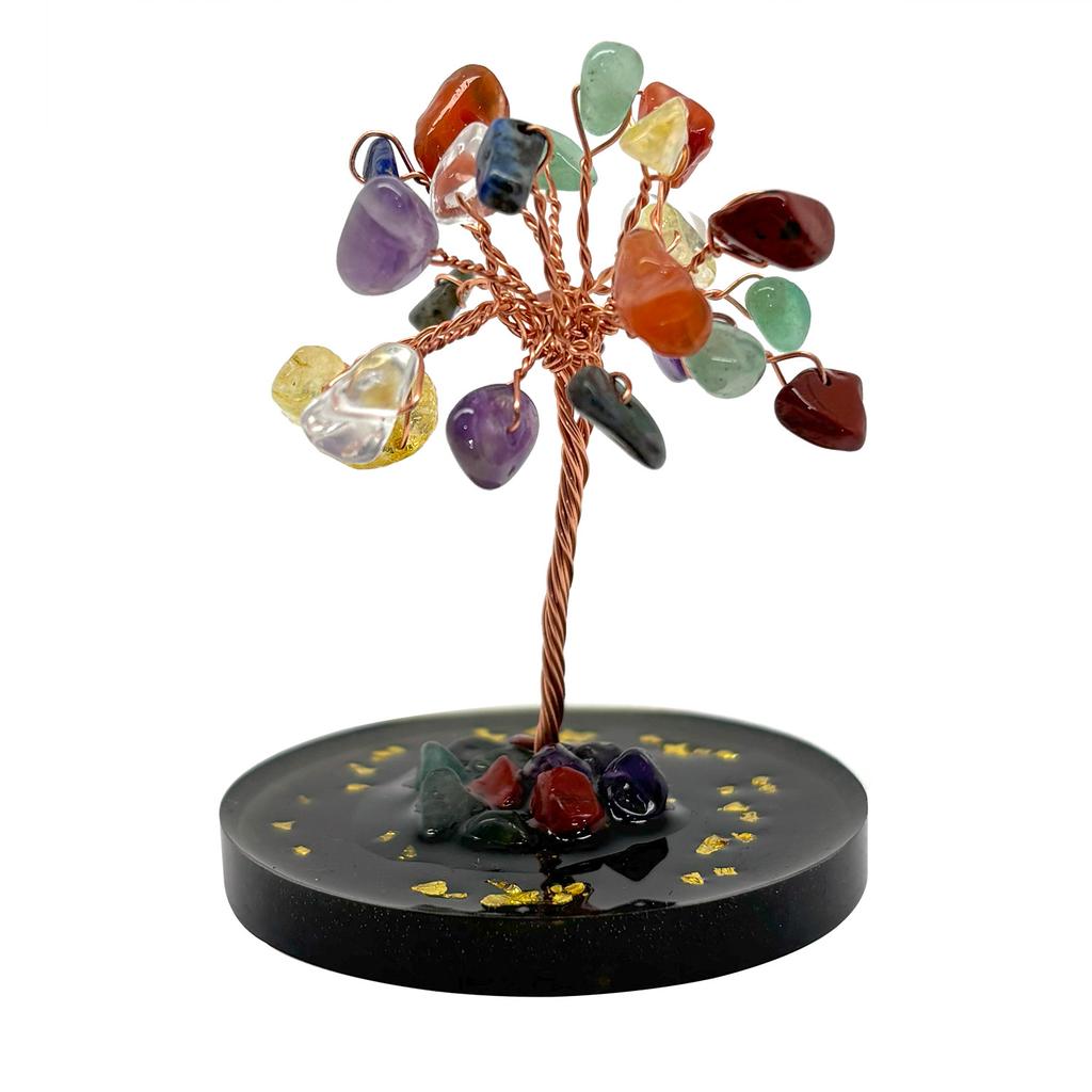 Home Decoration fortune transfer crystal fortune tree office desktop treasure bowl ornament crystal tree of life creative handicrafts