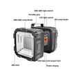 XHP70 Superhelle Doppelkopf-Taschenlampe 200W Wiederaufladbare LED-Taschenlampe Wasserdichte Handheld-Arbeitsleuchte Scheinwerfer Camping
