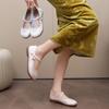Fashion New Chinese-style Flat Single Shoes, Women's Comfortable Soft-soled Shallow Mouth Mary Shoe