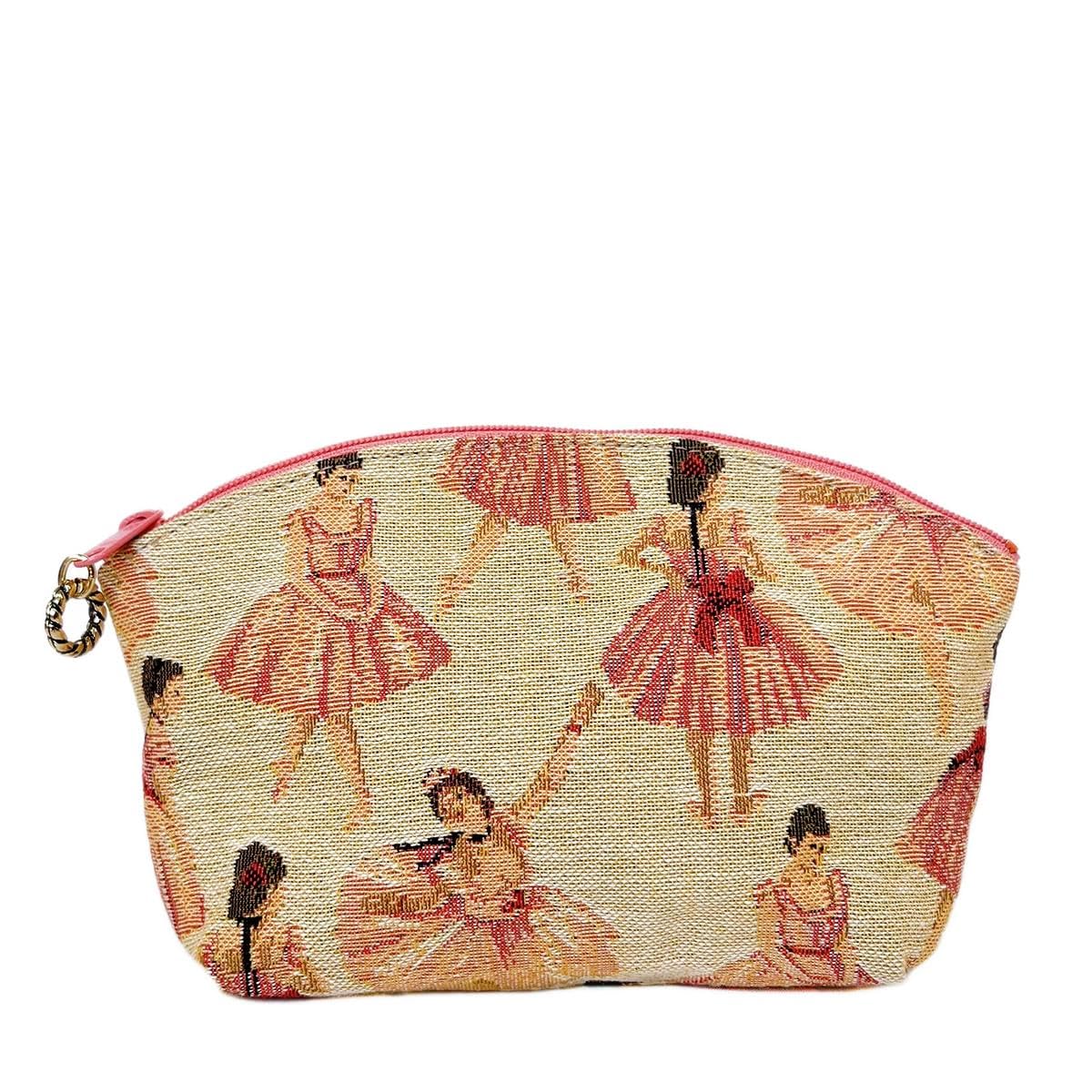 

BB Ballerina Сделано в Японии Сумочка-балерина, Большая, Узор, Гобелен, (L, Бежевый/Розовый)