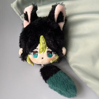 Zwei Yuan Original Gott um Tinari großen Kopf Plüsch kleinen Anhänger Plüsch Puppe Puppe Puppe Schlüsselanhänger