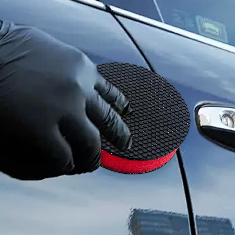 Car Tire Waxing Sponge Applicator Pad 3pcs Set Car Cleaning Polishing Waxing Sponge ABS Car Wash Cleaning Tools