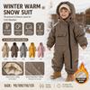 Kinder Ski Pak Eendelig Plus Fluweel Verdikt Winter Eendelig Baby Buiten Warm Rompertje
