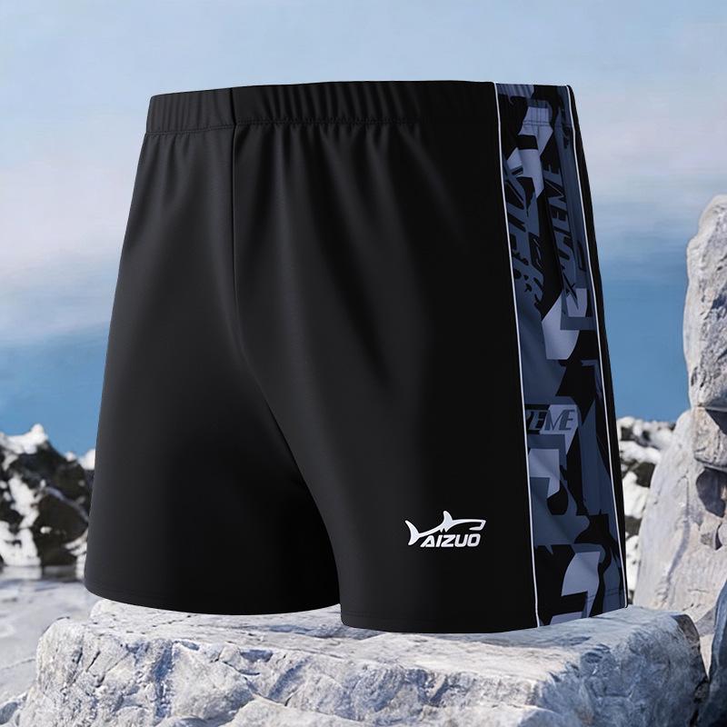 Plus Size Men s Quick-Dry Swim Trunks - Anti-Embarrassment Boxer Print Shorts