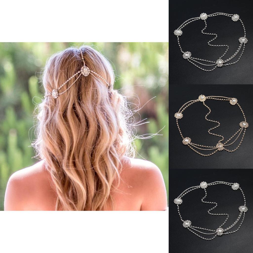 Elegant Rhinestone Decoration With Multi Layer Chain Design Women Necklace For Wedding And Travel Gift