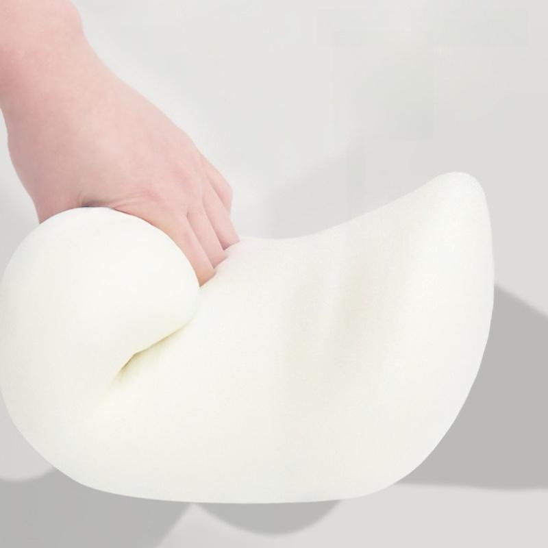 Fashionable and Minimalist Car Headrest and Neck Protection Pillows Solid Color Car Interior Cushion Soft Support Memory Rebound Lumbar Support Pillow