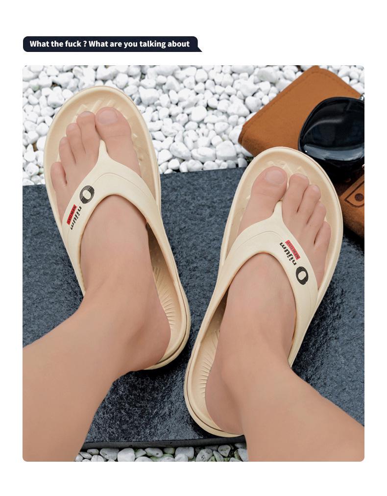 Trendige rutschfeste Flip-Flops für Herren: Neuer Stil Dicke Sohle Outdoor Sport Strand Sandalen