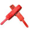 Nylon Color Wrist Cuffs Soft Plush Lining Adjustable Metal Buckle For Couples Bedroom Play