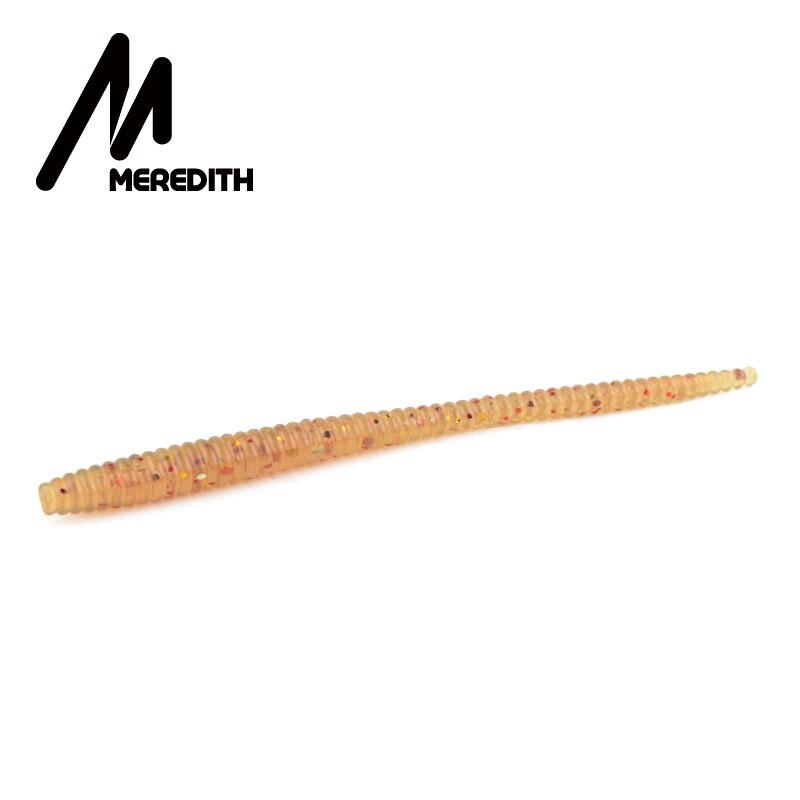 MEREDITH Forellenwurm Weichköder 60mm/0,4g 50 Stück & 80mm/1,12g 20 Stück Langsam sinkend Hecht Barsch JXC06