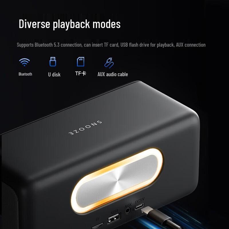 Philips TAS3609 Smart Alarm Clock Bluetooth Speaker