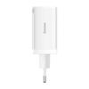 Network Charger Baseus Gan5 Pro 2Xusb-C + Usb, 65W (White)