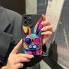 Cute Colorful Rabbit Silicone Phone Case For  Redmi Note 13 12 11 Pro Plus 13 12S 11S 11 10S 10 Redmi 12 4G 13C Soft Cover