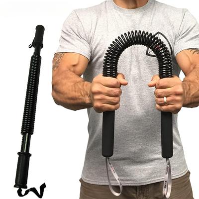 Armtrainer, Multifunktionaler Armtrainer mit Feder, Fitnessgerät für den Innenbereich, Verstellbare Armstärkestange
