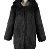 2 Cheng Juan autumn and winter new products hooded long imitation fur coat top women