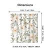 1pc Nordic Floral Watercolor Print Shower Curtain, Water-Resistant Polyester Fabric with Eyelets, Artistic Bathroom Decor