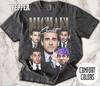 Tričko Comfort Colors s koláží Michaela Scotta, Vintage tričko ze seriálu The Office, Unisex tričko pro ženy a muže