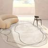 Ins Style Irregular Carpets for Living Room Decoration Rugs for Bedroom Decor Carpet Short Pile Floor Mat Home Non-slip Area Rug