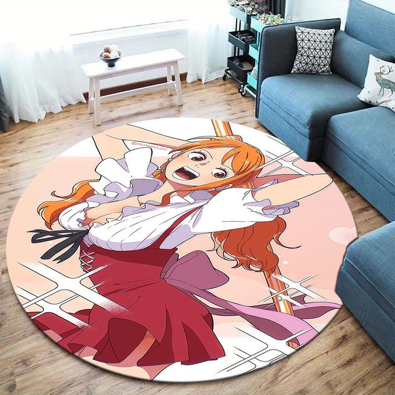 Nami Round Area Rug Carpet Rug For Living Room Bedroom Sofa Playroom Decor Nonslip Floor Mat
