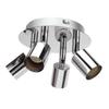 GU10 Lamp Holder 4 Head Ceiling Light Base Adjustable Lamp Holder for Bedroom Kitchen 85‑265V
