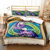 Anime Yu Gi Oh Card Blue Eyes White Dragon Cartoon Bedding Set Single Twin Double Queen King Cal King Size Bed Linen Set