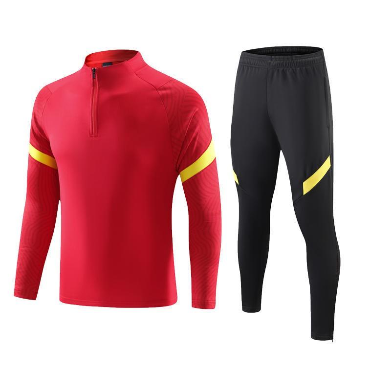 Men Women Youth Long Sleeve Soccer Training Suit Lightweight Sports Jersey Set Team Matches