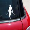 Creative Beautiful Warrior Car Stickers  Personality Fashion Auto Body Window Waterproof Vinyl Decals Decorate