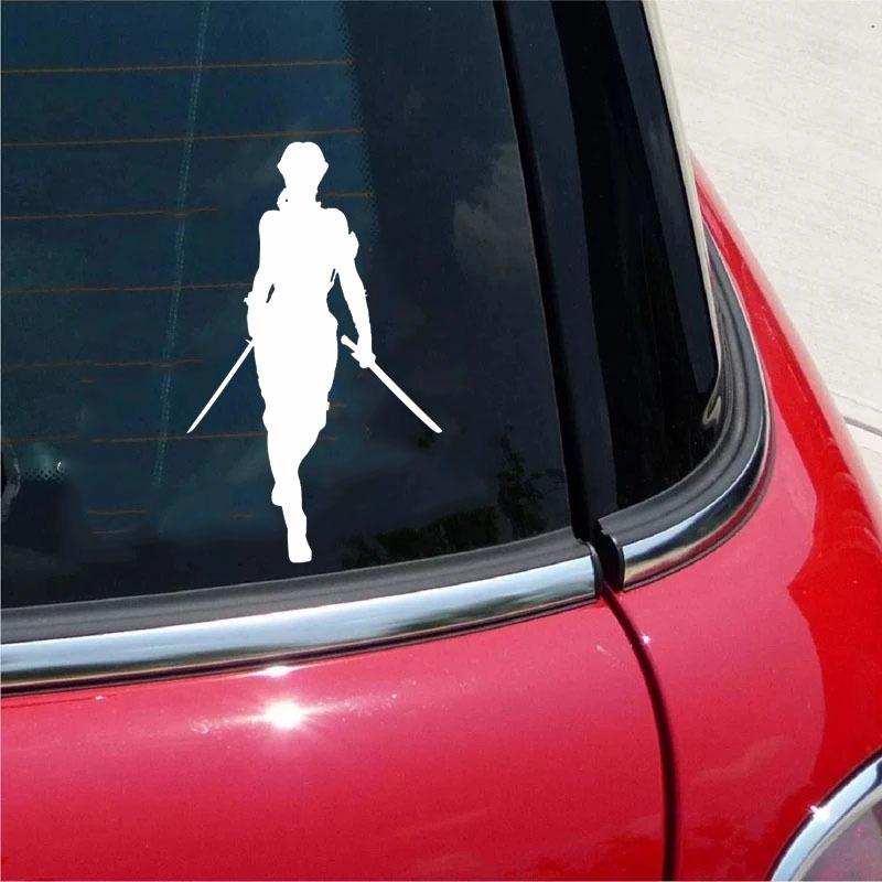Creative Beautiful Warrior Car Stickers  Personality Fashion Auto Body Window Waterproof Vinyl Decals Decorate