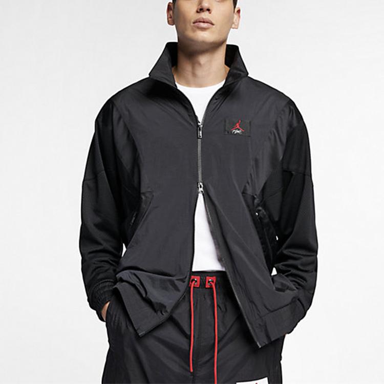 Jordan Sport Stand Collar Windbreaker Woven Jacket Men Jackets Black AO0556-010