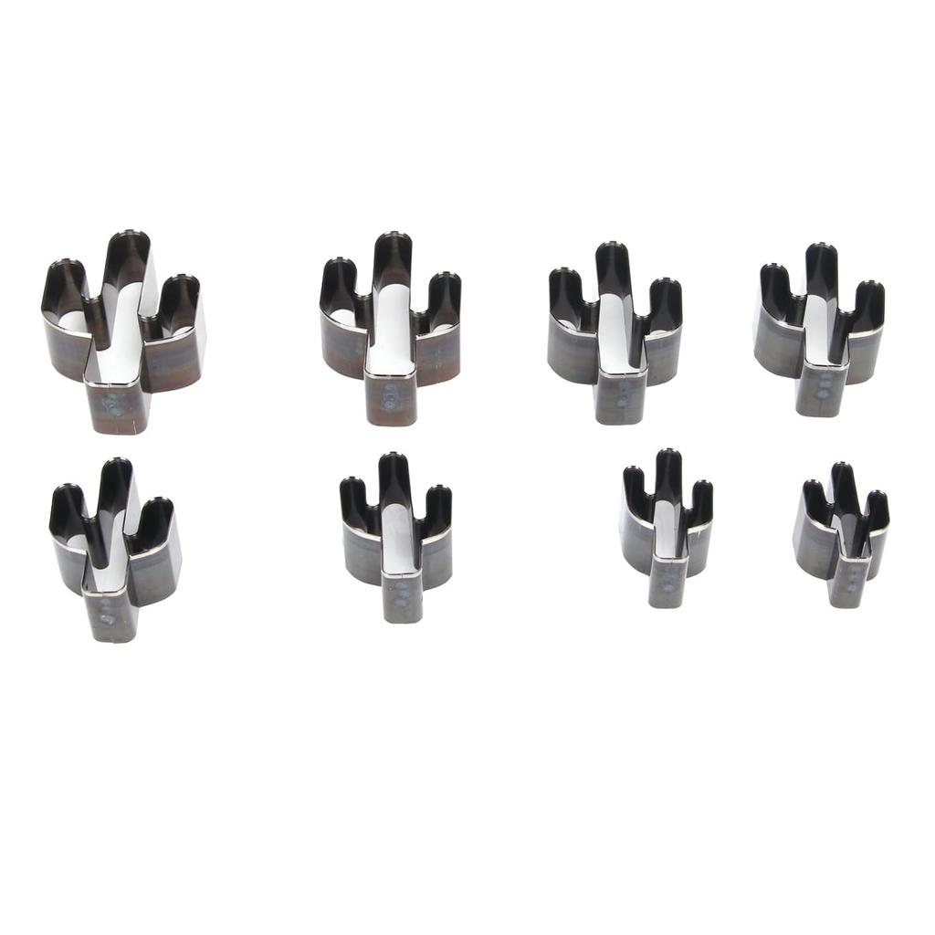 Leather Cutting Dies 8pcs, High Carbon Steel Cactus Shaped Punching Tool Metal Leather Craft DIY Cutting Mold for Leather Crafts and Other Art