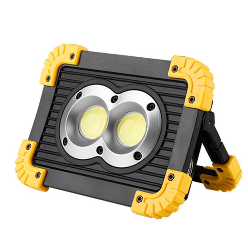 Work Light COB Rechargeable LED Emergency Spotlight Camping Tent Lantern USB Charging Portable Searchlight Outdoor Camping Fishi